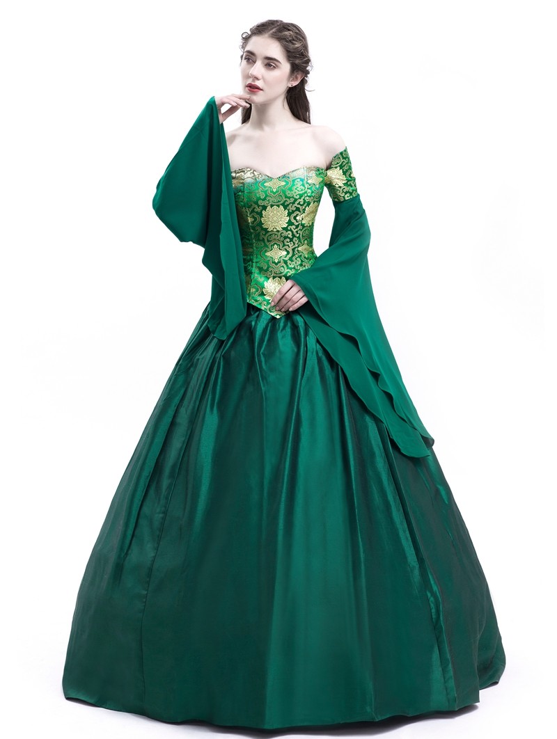 fancy green dress